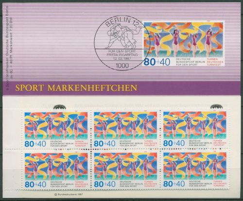 Berlin Deutsche Sporthilfe 1987 Markenheftchen SMH 9 (777) postfrisch (C99133)