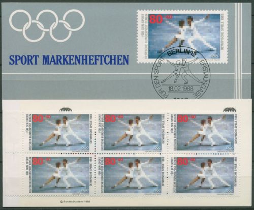 Berlin Deutsche Sporthilfe 1988 Markenheftchen SMH 10 (802) postfrisch (C99134)