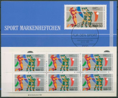 Berlin Deutsche Sporthilfe 1989 Markenheftchen SMH 11 (836) postfrisch (C99137)