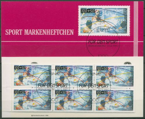 Berlin Deutsche Sporthilfe 1990 Markenheftchen SMH 12 (864) gestempelt (C99139)