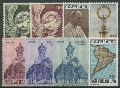 Vatikan 1968 Jahrgang komplett (535/43) postfrisch (SG99202)