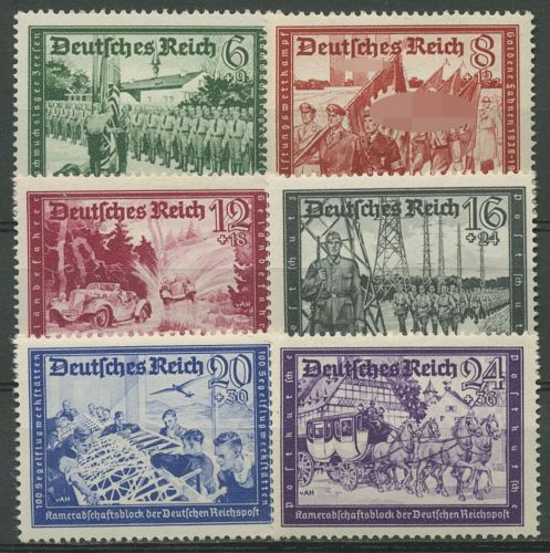 Deutsches Reich 1941 Reichspost 773/78 postfrisch