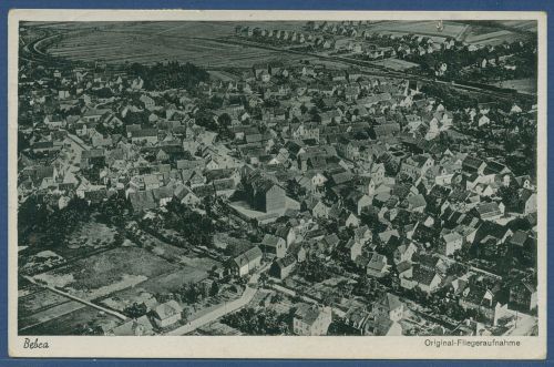Bebra Gesamtansicht Fliegeraufnahme, gelaufen 1941 (AK4044)