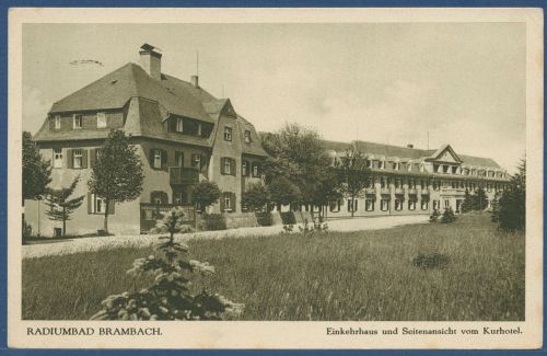 Radiumbad Brambach Einkehrhaus Kurhotel, gelaufen 1931 (AK4027)