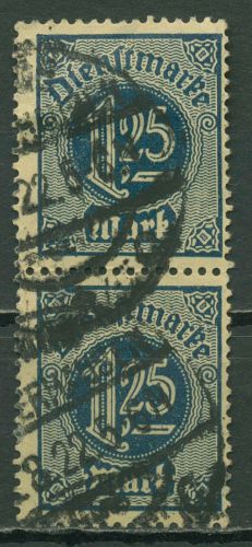 Dt. Reich Dienst 1920 ohne Ablösungsziffer D 31 senkrechtes Paar gestempelt
