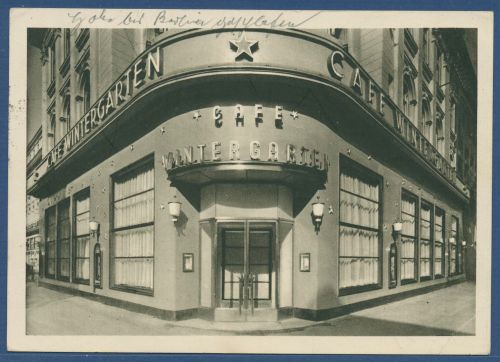 Berlin Cafe Wintergarten im Central-Hotel, gelaufen 1939 (AK4086)