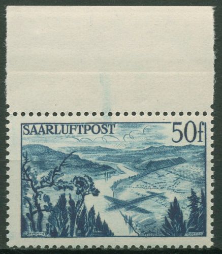 Saarland 1948 Wiederaufbau des Saarlandes 253 Oberrand postfrisch