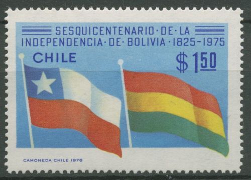 Chile 1976 Bolivianische Unabhängigkeit Flaggen 855 postfrisch