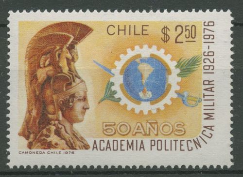 Chile 1976 Militärakademie Emblem Statue 858 postfrisch