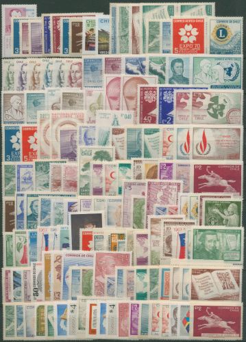 Chile 1974- über 100 verschiedene Sondermarken postfrisch (SG99455)