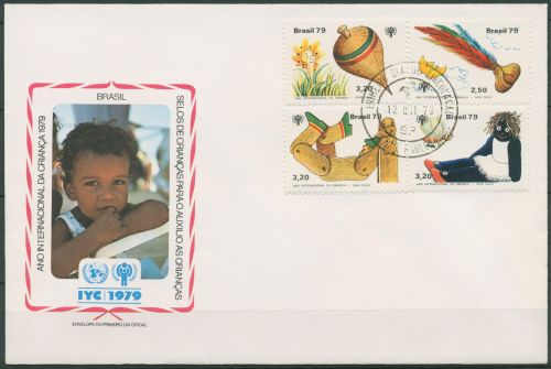 Brasilien 1979 Jahr des Kindes Spielsachen 1742/45 FDC (X99460)