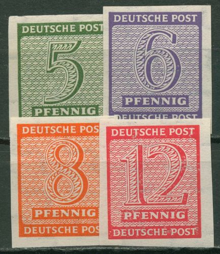 SBZ West-Sachsen 1945 Freimarken Ziffern mit WZ Y 116/19 Y postfrisch