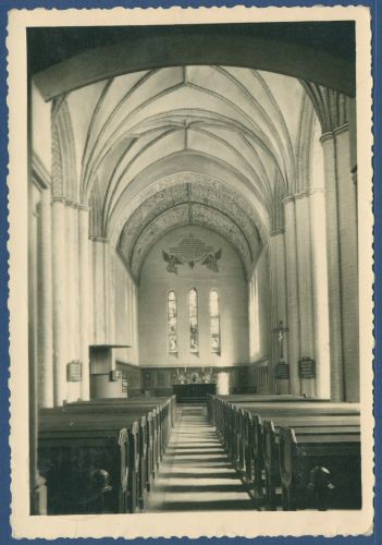 Strasburg Uckermark Inneres der Kirche St. Marien, gelaufen 1962 (AK4156)