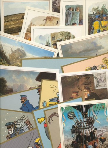 500 Jahre Post, Jubiläumskarten der Deutschen Post 20 Karten mit SST (XL9830)