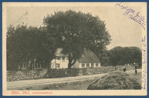 Sylt Keitum Heimatmuseum gelaufen 1924 (AK65)