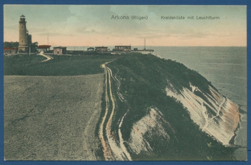 Arkona Insel Rügen Kreideküste und Leuchtturm ungebraucht (AK34)
