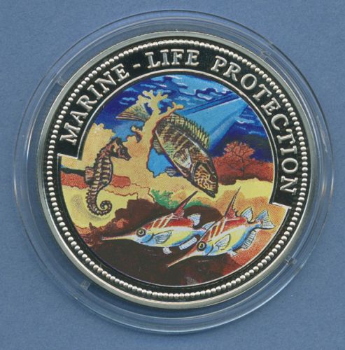 Malta 100 Lira 2000 Tierschutz Fische, farbig, PP in Kapsel (m4539)