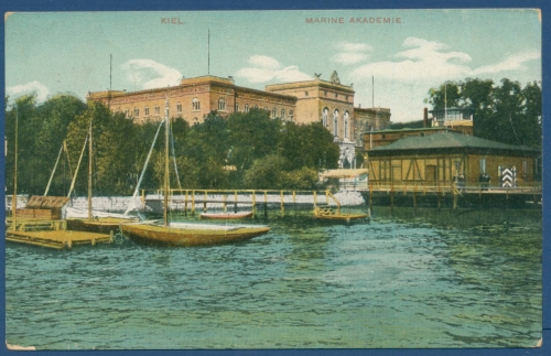 Kiel Marine Akademie, gelaufen 1910 (AK144)
