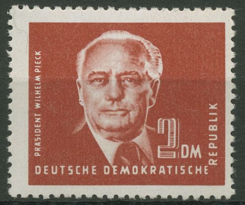 DDR 1952 Wilhelm Pieck mit X I Wasserzeichen 326 v X I postfrisch
