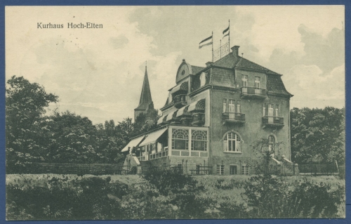 Elten Emmerich Niederrhein Kurhaus Hoch-Elten, gelaufen 1931 (AK118)