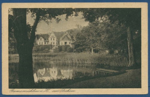 Gremsmühlen Malente Villen am Diecksee, gelaufen 1937 (AK176)
