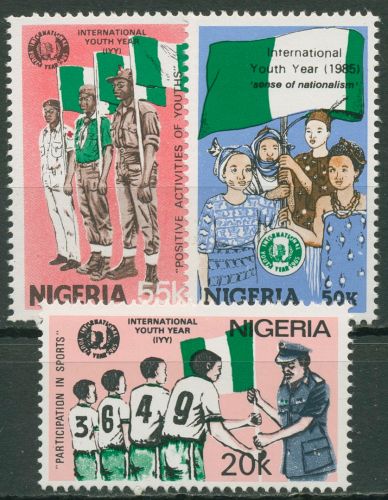 Nigeria 1985 Internationales Jahr der Jugend 454/56 postfrisch