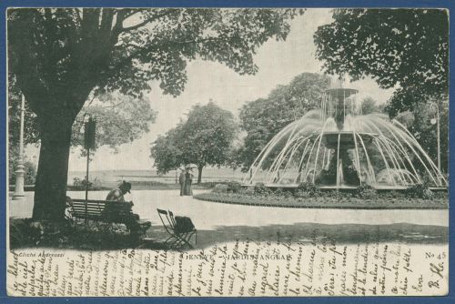 Genf Genève Jardin Anglais, gelaufen 1905 (AK4256)