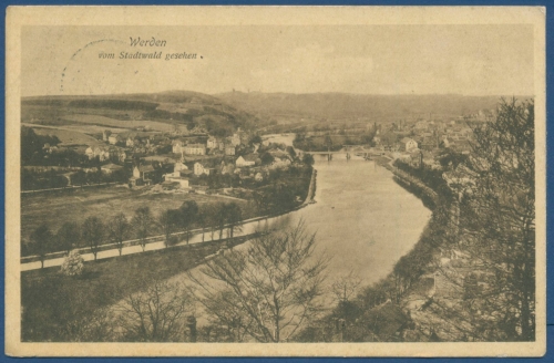 Werden Ruhr vom Stadtwald gesehen Essen, gelaufen 1916 (AK174)