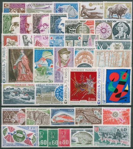 Frankreich Jahrgang 1974 komplett 1863/99 postfrisch (SG99667)