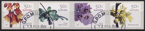 Australien 2007 Wildblumen 2777/80 BA gestempelt