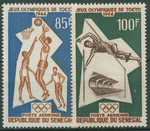 Senegal 1964 Olympische Sommerspiele in Tokio Basketball 288/89 postfrisch