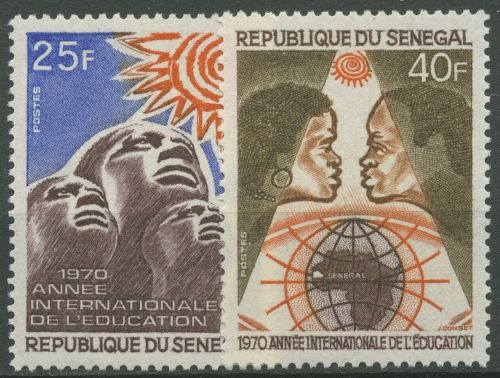 Senegal 1970 Internalionales Jahr des Bildungswesens 441/42 postfrisch
