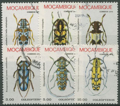 Mocambique 1978 Insekten Bockkäfer 642/47 gestempelt