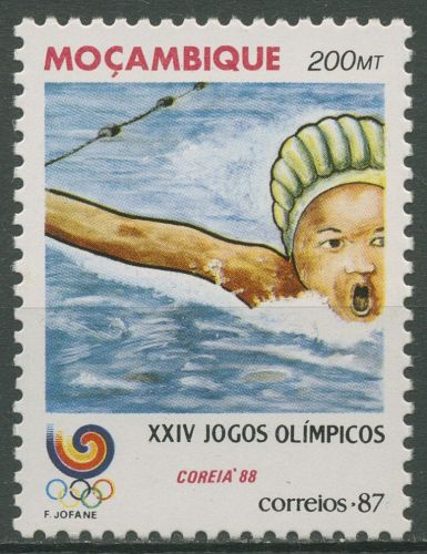Mocambique 1987 Olympische Sommerspiele Seoul Schwimmen 1099 postfrisch