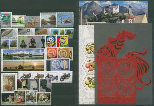 Liechtenstein 2016 Jahrgang komplett (1790/1838, Block 28) postfrisch (SG19763)
