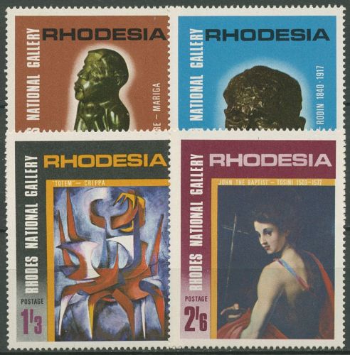 Rhodesien 1967 Nationalgalerie Salesbury Kunst Gemälde 62/65 postfrisch