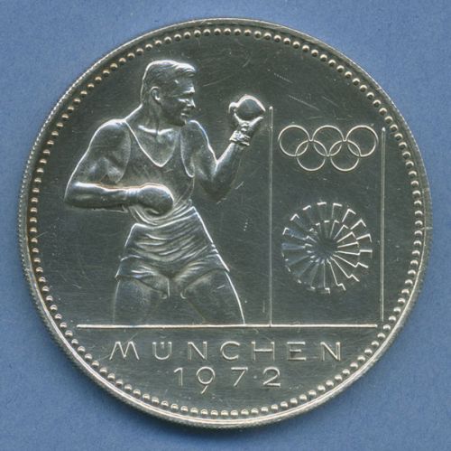 Paraguay 150 Guaranies 1973 Olympia München Boxen, Silber KM 37 vz aus PP (m4715)