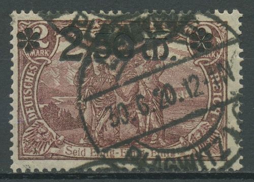 Deutsches Reich 1920 Genius mit Fackel 118 a gestempelt geprüft