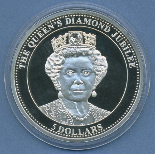 Niue 5 $ 2012 Königin Elisabeth II. Diamandjubileum Silber KM 897 PP (m4763)