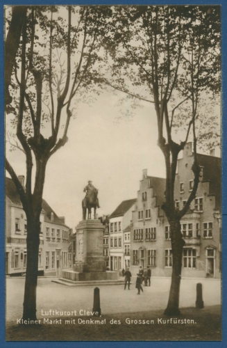 Cleve Kleiner Markt mit Denkmal des Gr. Kurfürsten Foto, ungebraucht (AK371)