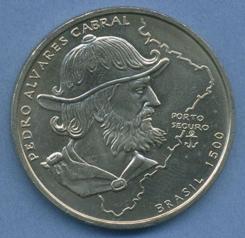 Portugal 200 Esc. 1999 Seefahrer Pedro Alvares Segelschiff, KM 717 vz/st (m4777)