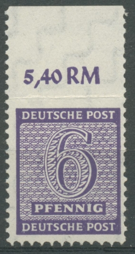 SBZ West-Sachsen 1945 Postmeistertrennung 117 B X a postfrisch geprüft