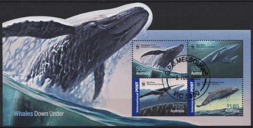 Australien 2006 WWF Naturschutz Wale Buckelwal Block 62 gestempelt (C24237)