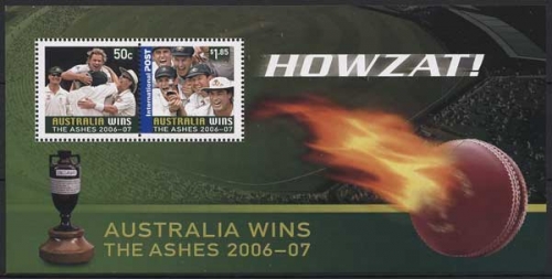 Australien 2007 Kricket-Match Sieg gegen England Block 67 postfrisch (C24260)