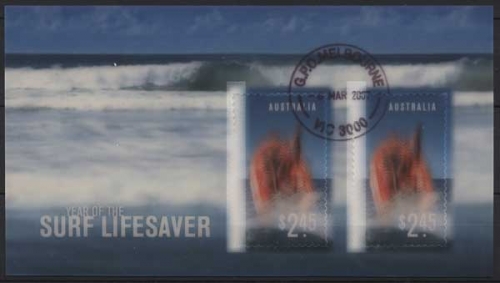 Australien 2007 Jahr der Rettungsschwimmer Block 68 gestempelt (C24263)