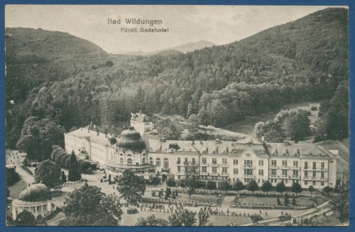 Bad Wildungen Fürstliches Badehotel, gelaufen 1918 (AK412)