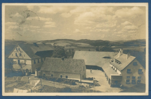 Jugendhof Hallitz Glatz, gelaufen 1929 (AK393)