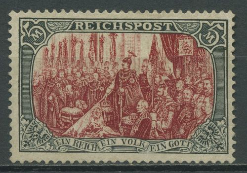 Dt. Reich 1900 REICHSPOST 66 II ungebraucht ohne Gummierung