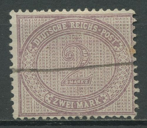 Dt. Reich 1875 Ziffer im Oval 37 a mit telegrafischer Entwertung, geprüft