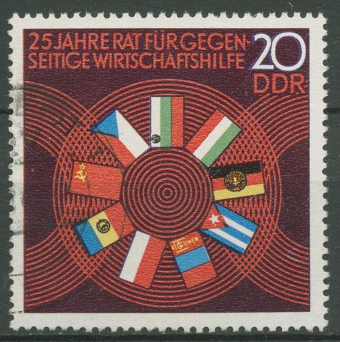 DDR 1974 Rat für gegenseitige Wirtschaftshilfe RGW 1918 gestempelt